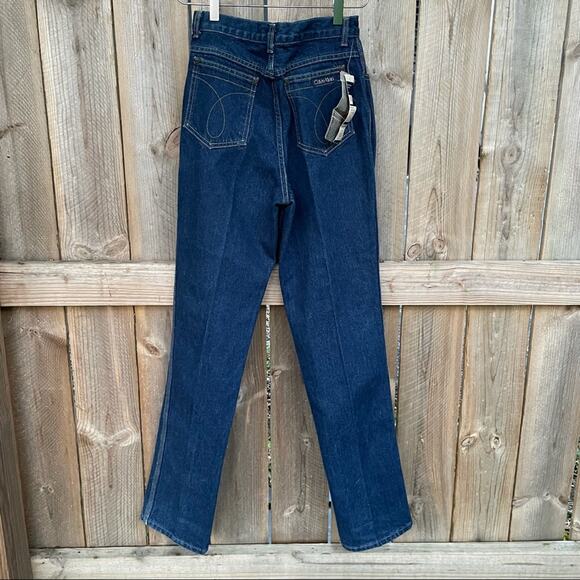 Calvin Klein Jeans Vintage Denim Stone Washed Juniors Size 9 USA Made Dead Stock - Picture 2 of 10